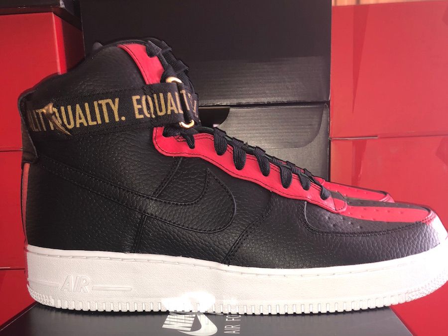 A fresh look at the BHM Nike Air Force 1 High House of Heat