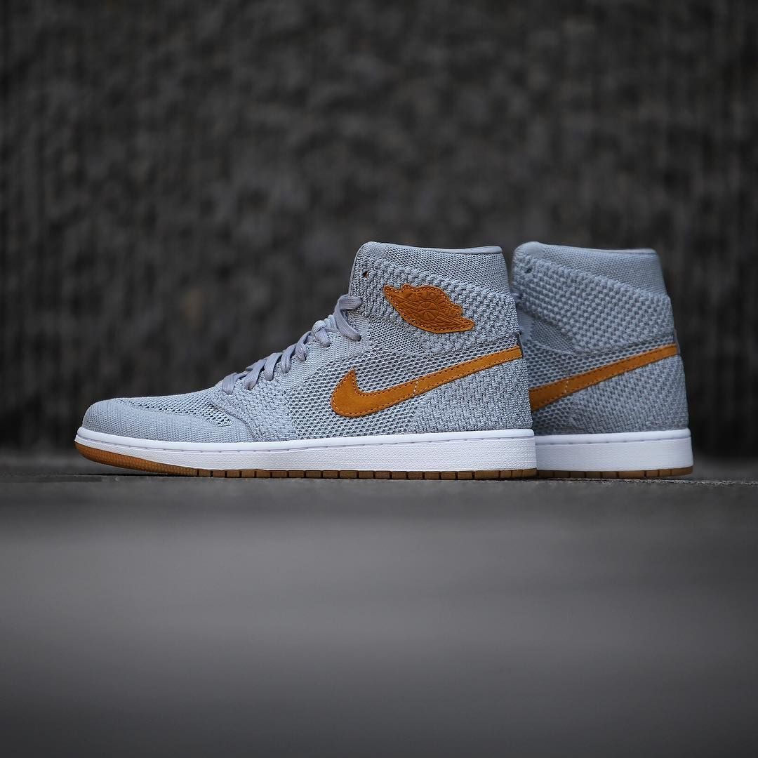 Jordan 1 best sale flyknit grey