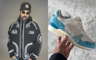 Ronnie Fieg teases new ASICS GEL-LYTE® III collaboration in a luxurious off white-and-blue color scheme.