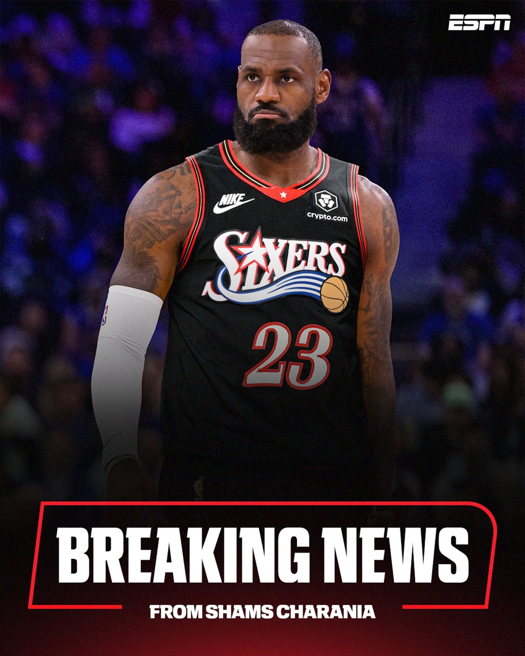 LeBron James Joins 76ers; Nike Jersey On Sale Now | House of Heat°