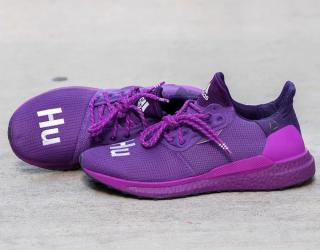 pharrell williams x adidas brand solar glide hu purple release date info