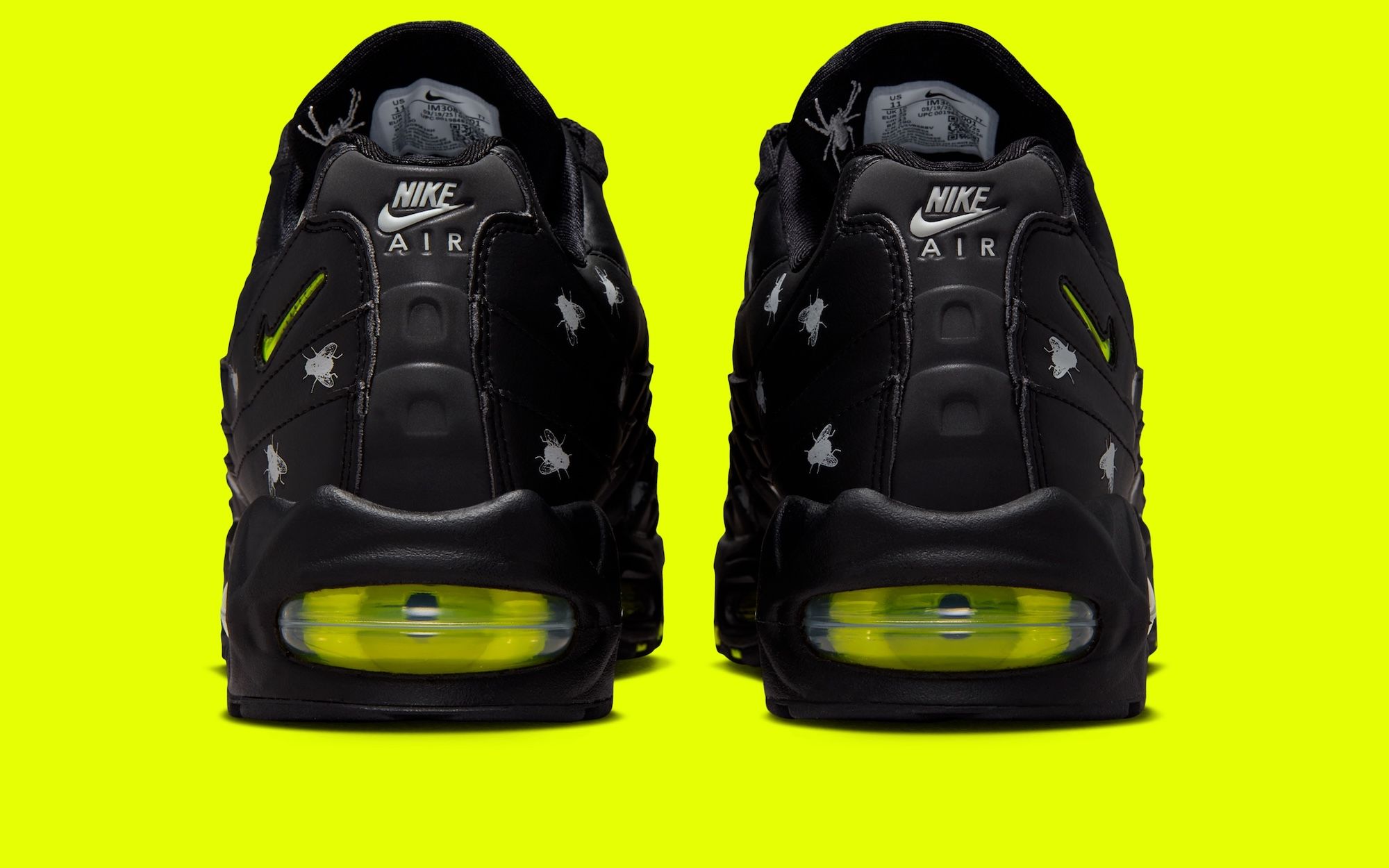 Nike Air Max 95 Houseflies ブラック/ネオンイエロー Nike Air Max 95 Houseflies shoe drops in Neon Yellow and Black