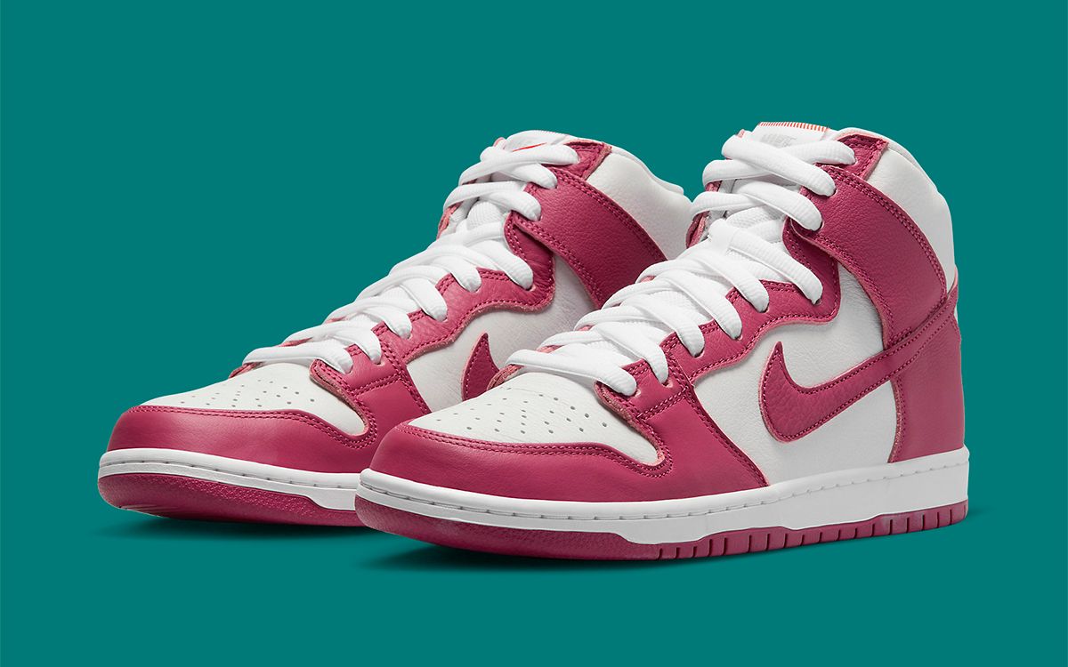 靴 BV6003 NIKE SB DUNK HIGH PRO DQ4485-600 Size 12 - Nike Dunk Pro SB High Sweet Beet White Pink