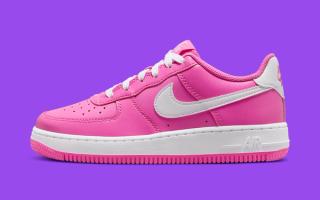nike air force 1 low gs pink white fv5948 600 2