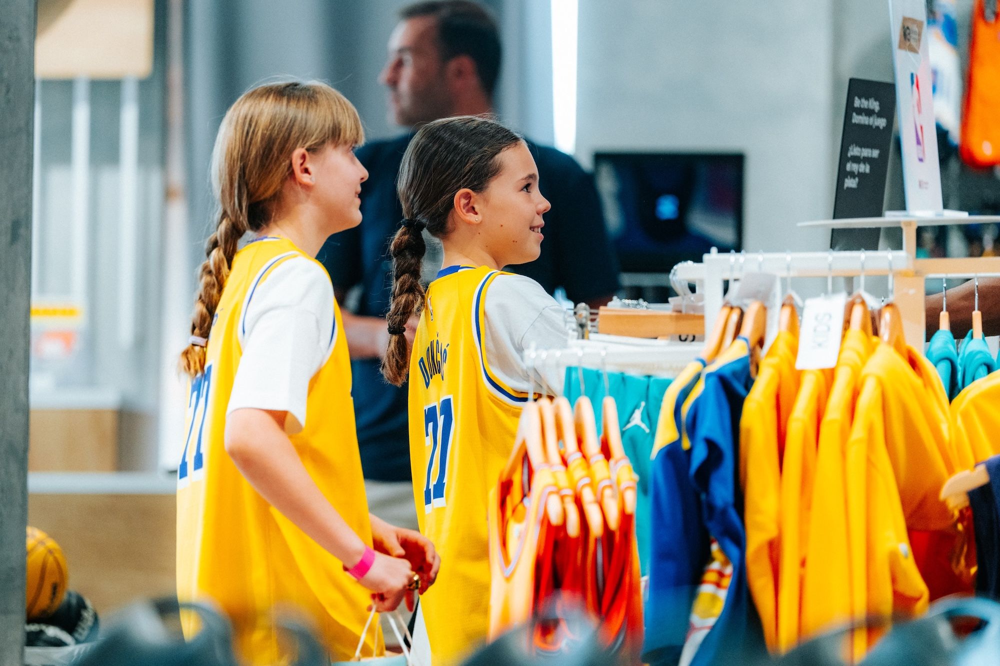 Luka Dončić stops by at Basketball Emotion in Madrid. Photo via Jordan Brand.