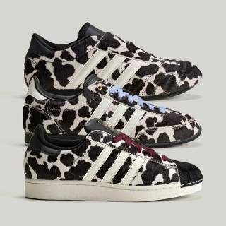 adidas Mooooves Cow Print on the Japan, Superstar, and Taekwondo