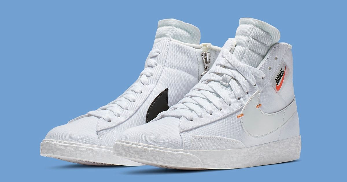 womens blazer mid rebel off white