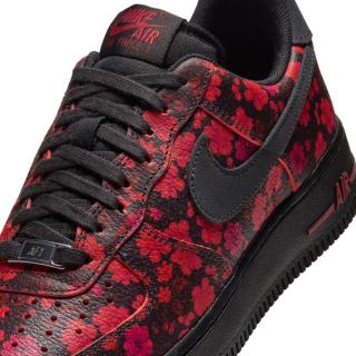 Nike Air Force 1 '07 "Floral" (Red/Black, SKU: N/A). Photo via Hibbet.