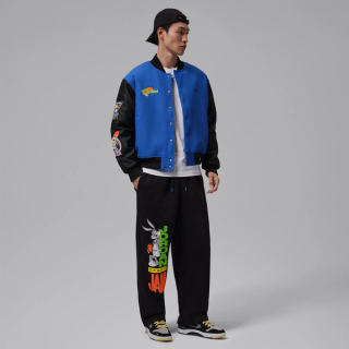 Jordan Flight Space Jam Men's Varsity Jacket "30th Anniversary" (SKU: IX3095-497). Photo via Nike.