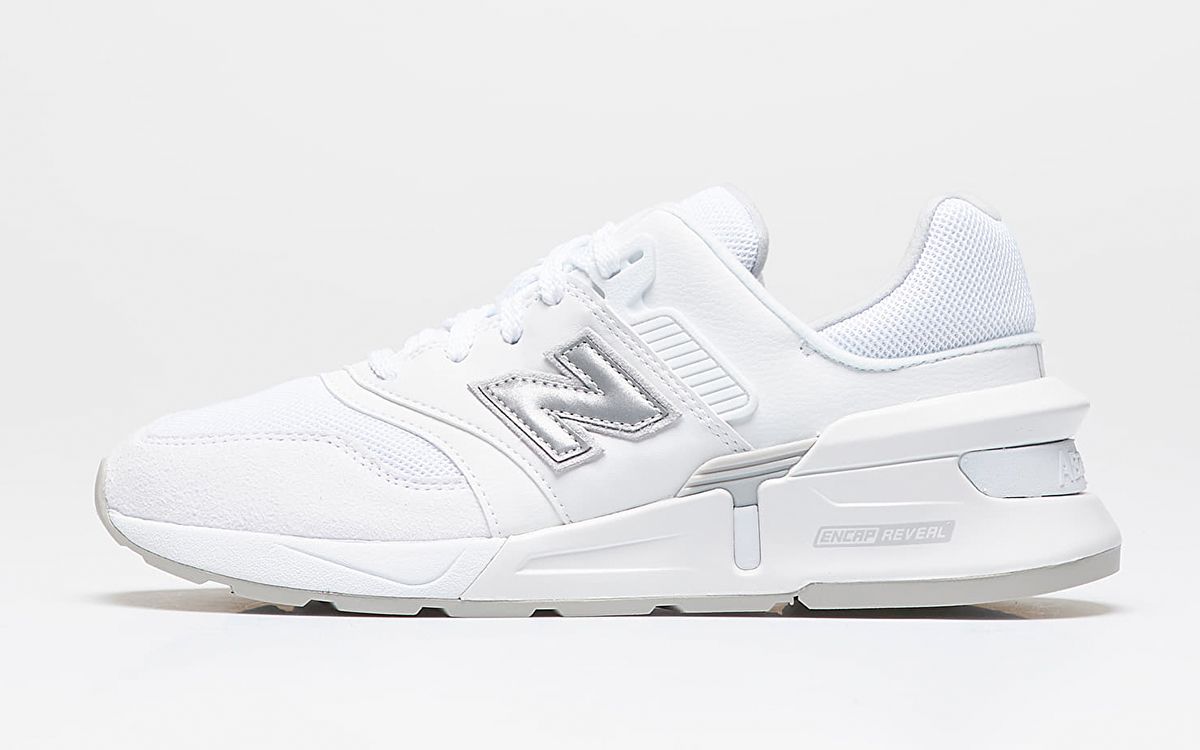 Available Now White Metallic Silver and Triple Black New Balance 997 Sports House of Heat