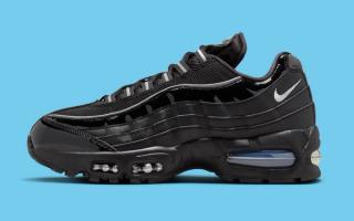 Nike's Air Max 95 Big Bubble sneaker in a "Black" patent leather makeover.