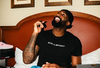 Andre Drummond announcing Stria Sport partnership.