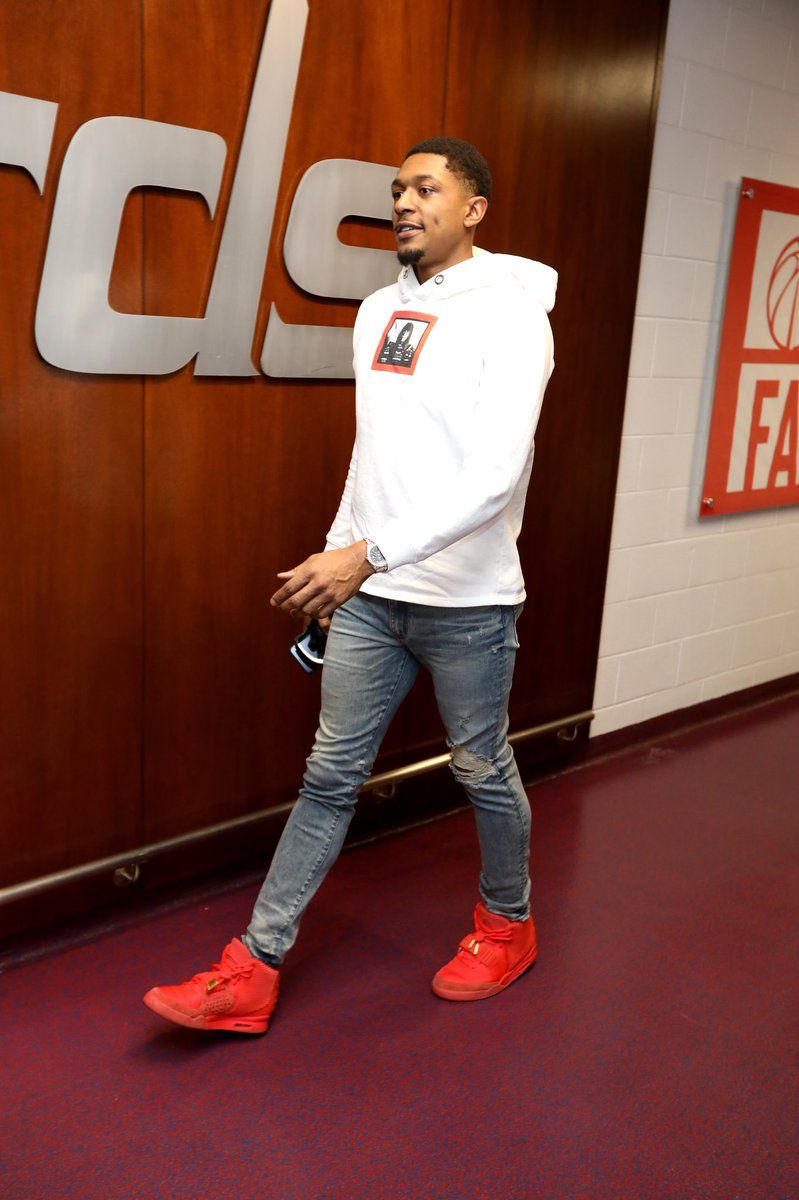 Bradley Beal Nike Air YEEZY 2 Red October