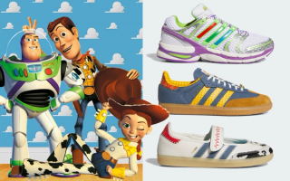 Disney & Pixar's Toy Story x adidas Samba collaborations inspired by Jessie, Woody, and Buzz.
