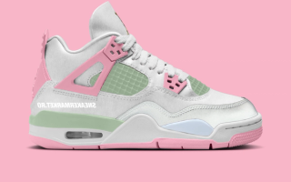 Kids' Air Jordan 4 "Medium Soft Pink/Vapor Green"