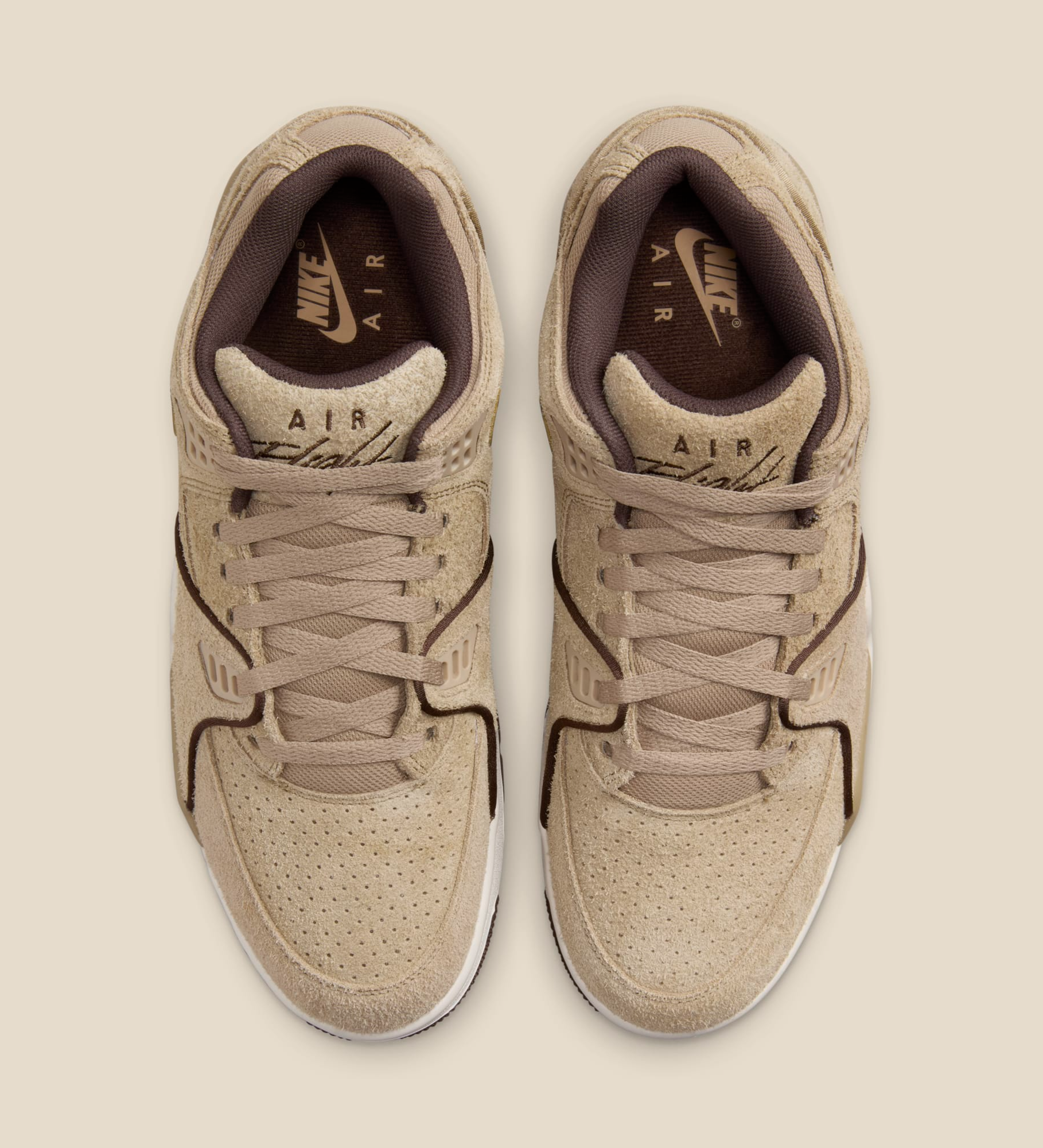 Nike Air Flight 89 Low Khaki Suede Brown Mocha New FZ3045-200 Men\'s Size 13 New Nike Air Flight  main image 4