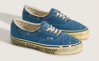 Satoshi Nakamoto x OTW by Vans Era 95 “Gems” collaboration in a blue color scheme.