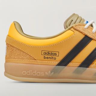 Bad Bunny x adidas Gazelle Indoor "Solar Gold" (SKU: KI2592). Photo via adidas.