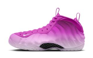 Speculative mock-up of the "Pink Gradient" Nike Air Foamposite One featuring a "Red Plum/ Barely Grape" color scheme.