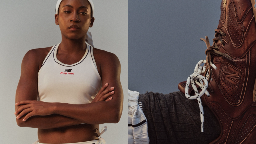 Coco Gauff in New Balance x Miu Miu tennis collection collaboration