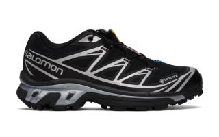 The Salomon XT-6 GORE-TEX Surfaces in Black and Silver