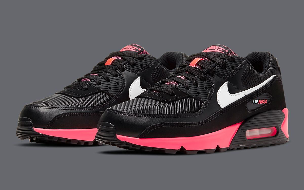 公式正規品!★AIR MAX 90 BLACK RACER PINK Nike Air Max 90 Black Racer Pink Men's - DB3915-003 - US