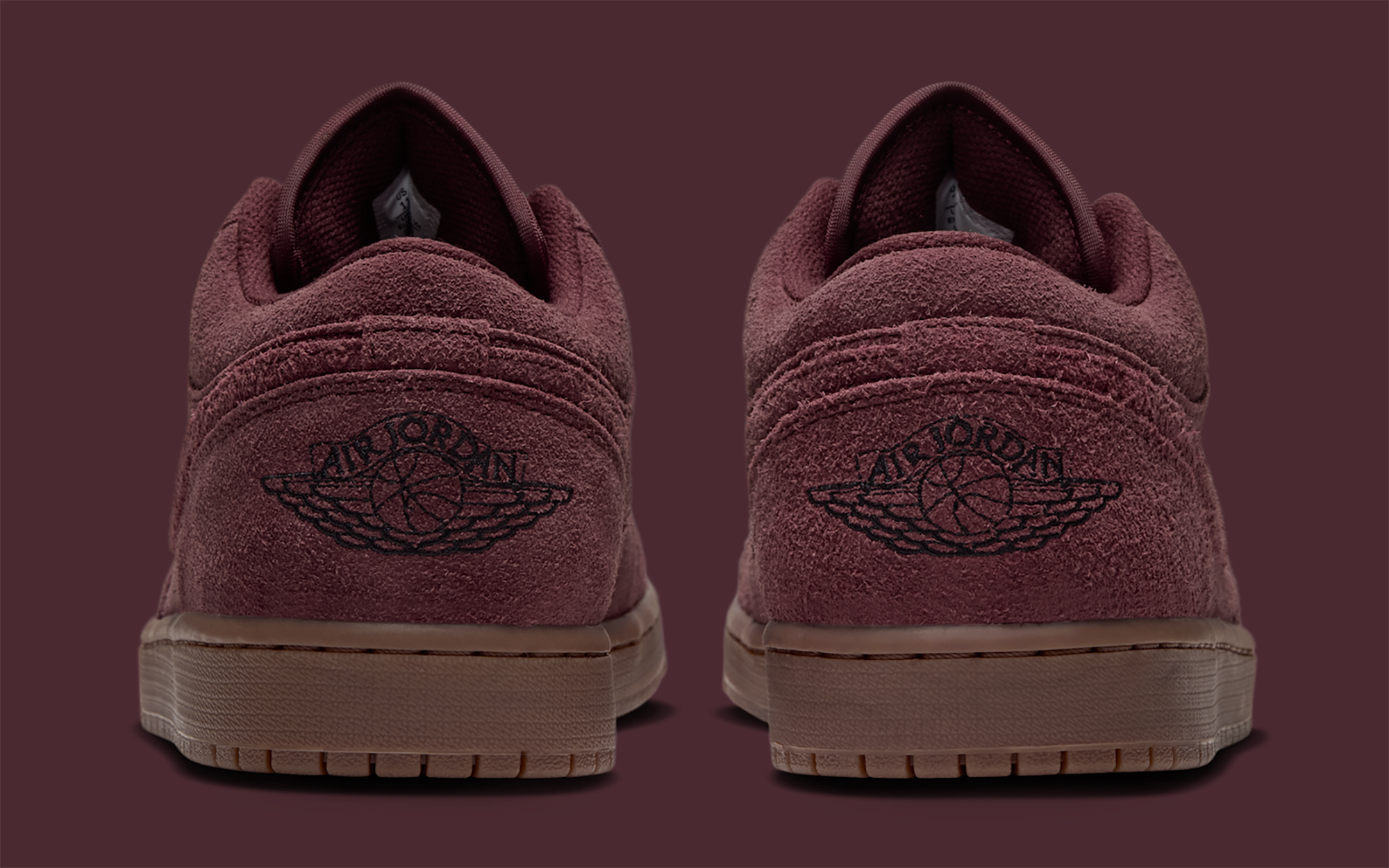 Men's Air Jordan 1 Low "Dark Team Red/Gum Brown" (SKU: IO2047-600). Photo via Nike.