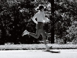 Photo from SYNC: A Study In Movement Exhibit by Sébastien Lorsbach & Julien Caldarone. Photo via Salomon.