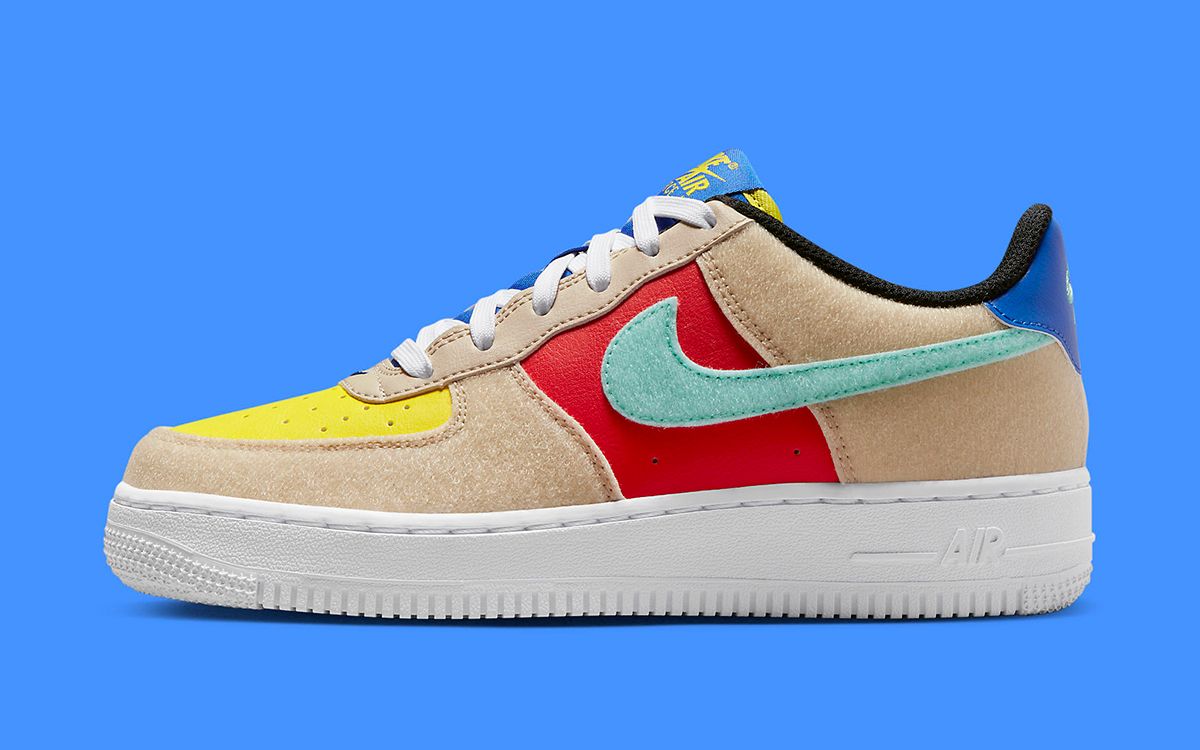 Nike Air Force 1 Low GS Multi-Color Velcro FN7818-100 Release Date