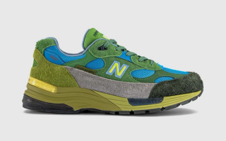 Salehe Bembury's green-clad New Balance 992 collaboration.