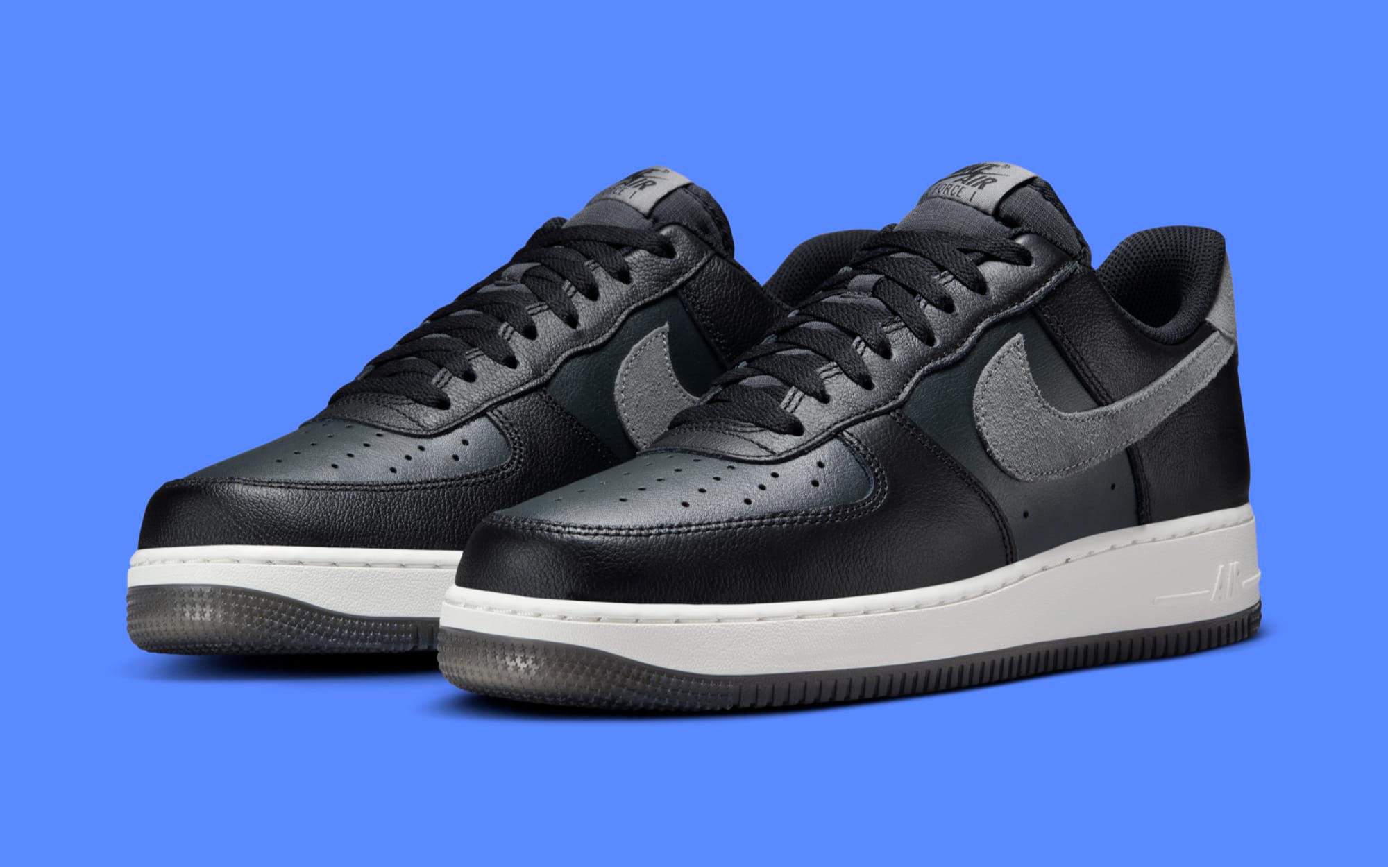 nike air force 1 low black grey
