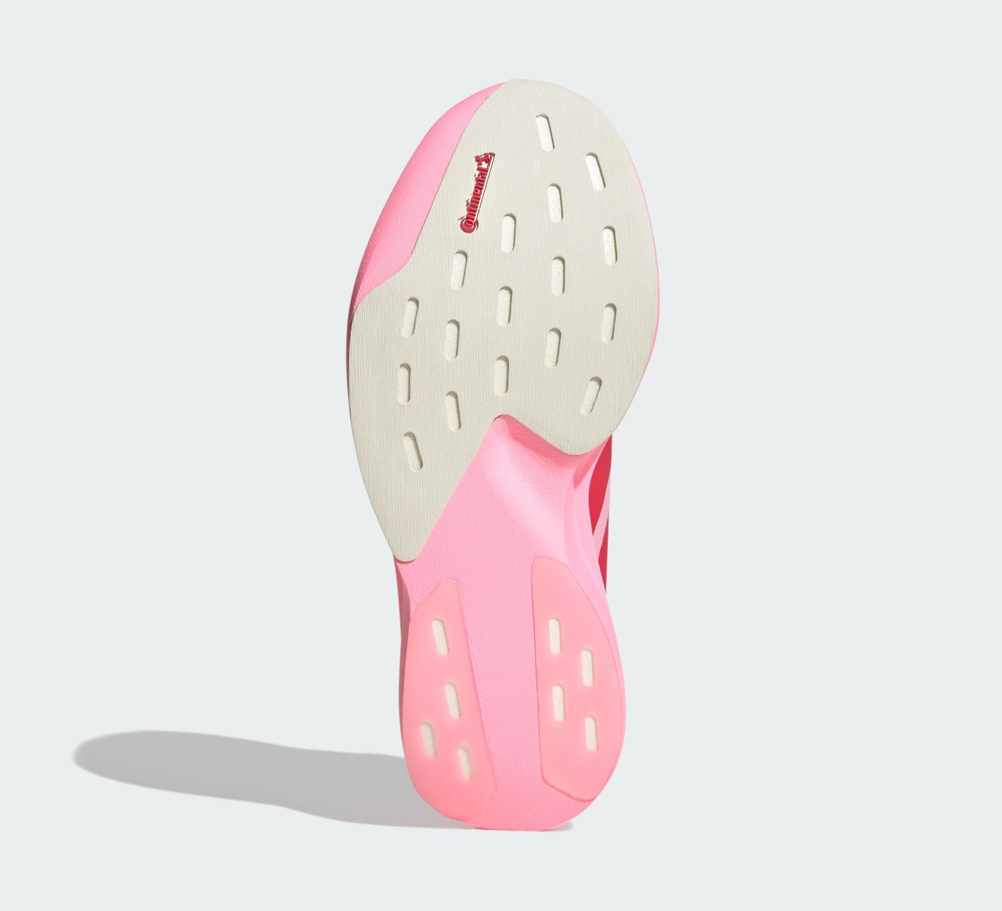 Women's adidas Adizero Evo SL EXO "Hearts" (Pink Glow; SKU: LC1933). Photo via adidas.