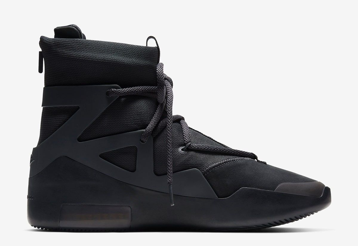 Nike air fear of god 1 triple black clearance stockx