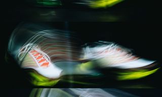 Campaign shot of the Reebok DMX Series 3000 sneaker, inspired by retro running campaigns.