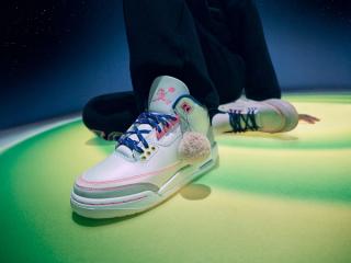 Kids' Space Jam x Air Jordan 3 "Lola Bunny: (SKU: IZ1694-600). Photo via Nike.