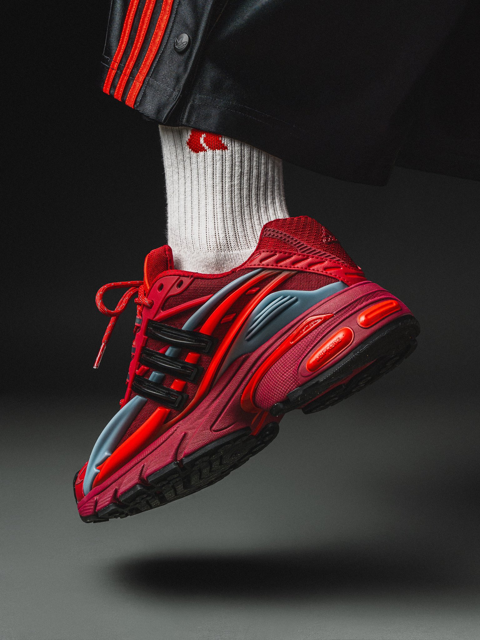 Pharrell x adidas Adistar Jellyfish "Red" via ad__sneaks/Instagram.