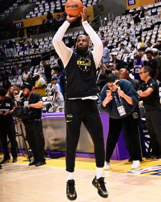 LeBron James Nike LeBron 23 "Closing Ceremony" P.E. inspired by Kith's LeBron 15 collab from 2018.