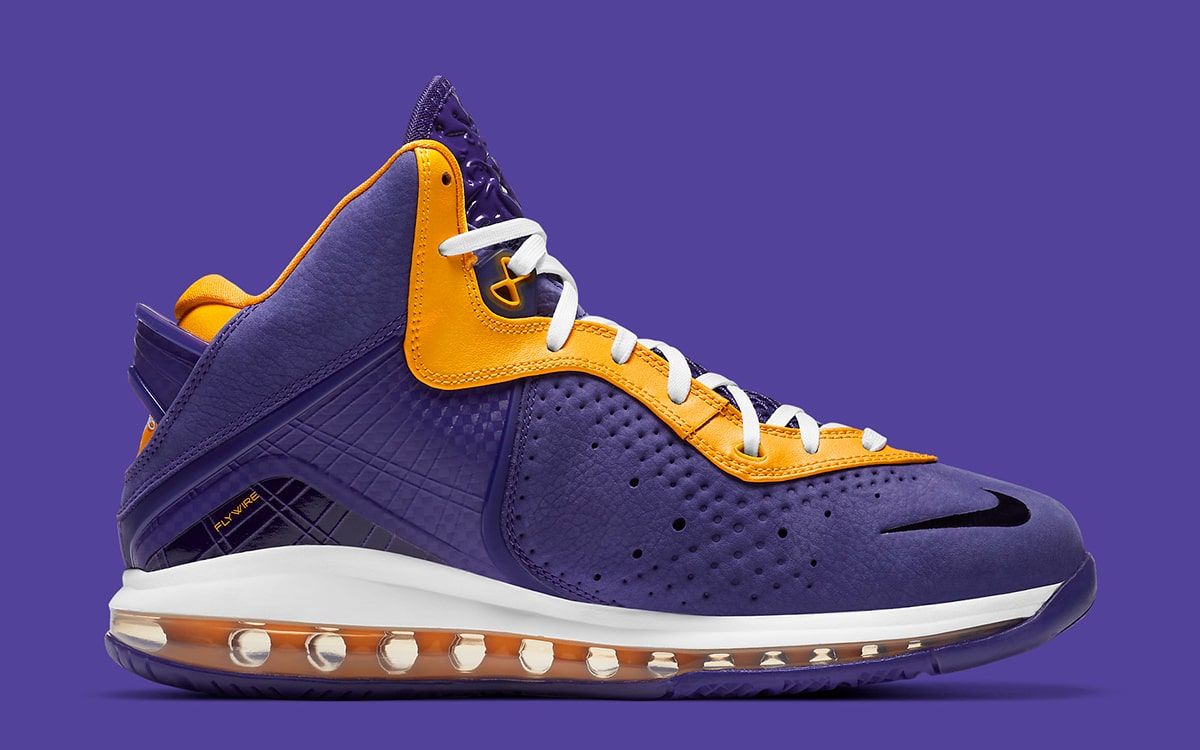 LeBron 8 'Lakers' - Nike - DC8380 500 - court purple/court  purple/university gold/university gold