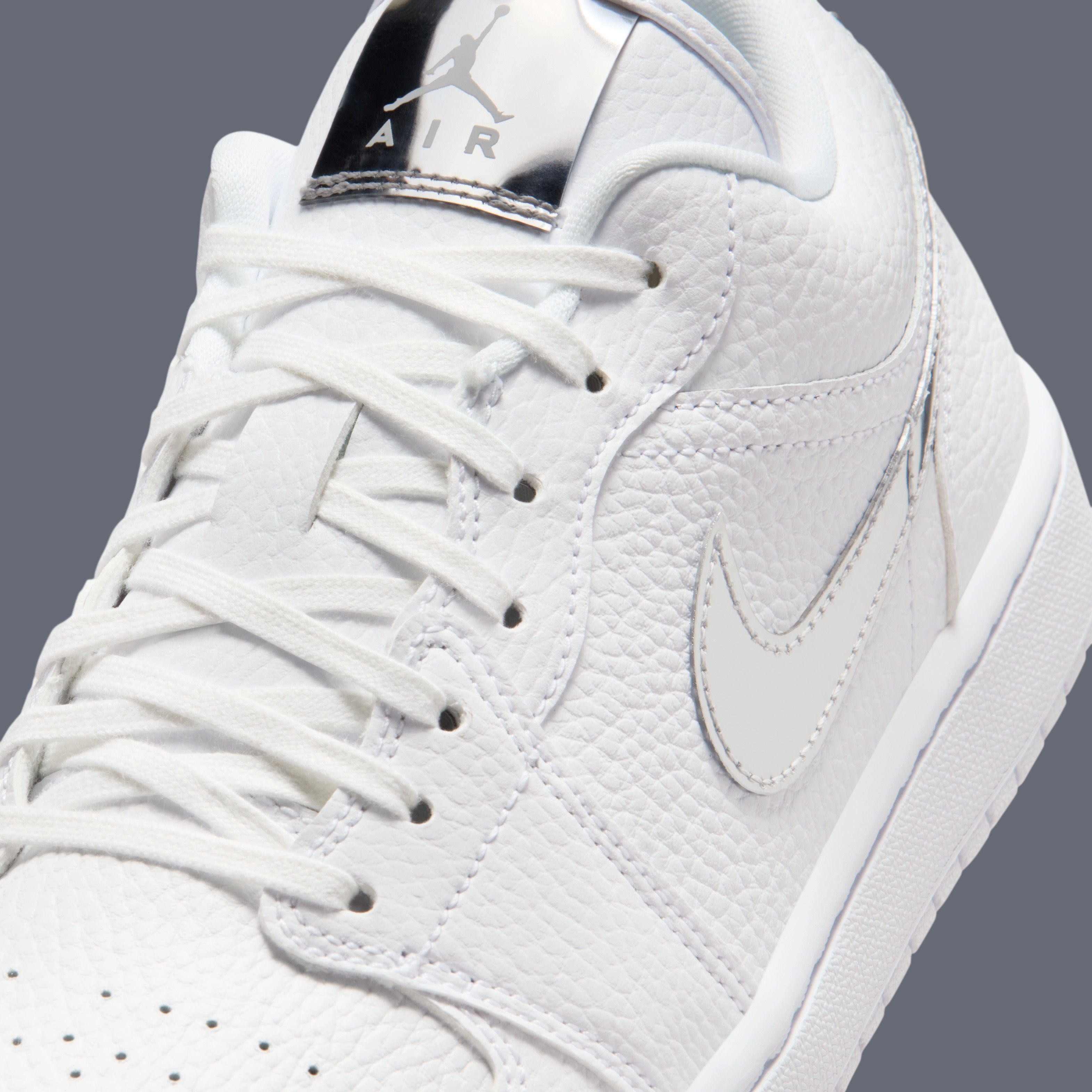 The Air Jordan 1 Low “Metallic Silver” Keeps It Clean and Modern