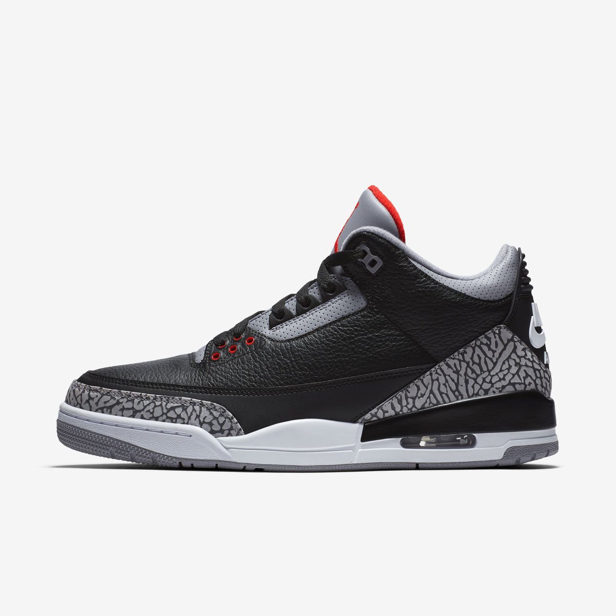 When did the black cement 3s come on sale out