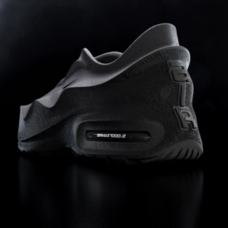 Black 3D-printed Nike Air Max 1000.2 by Zellerfeld.