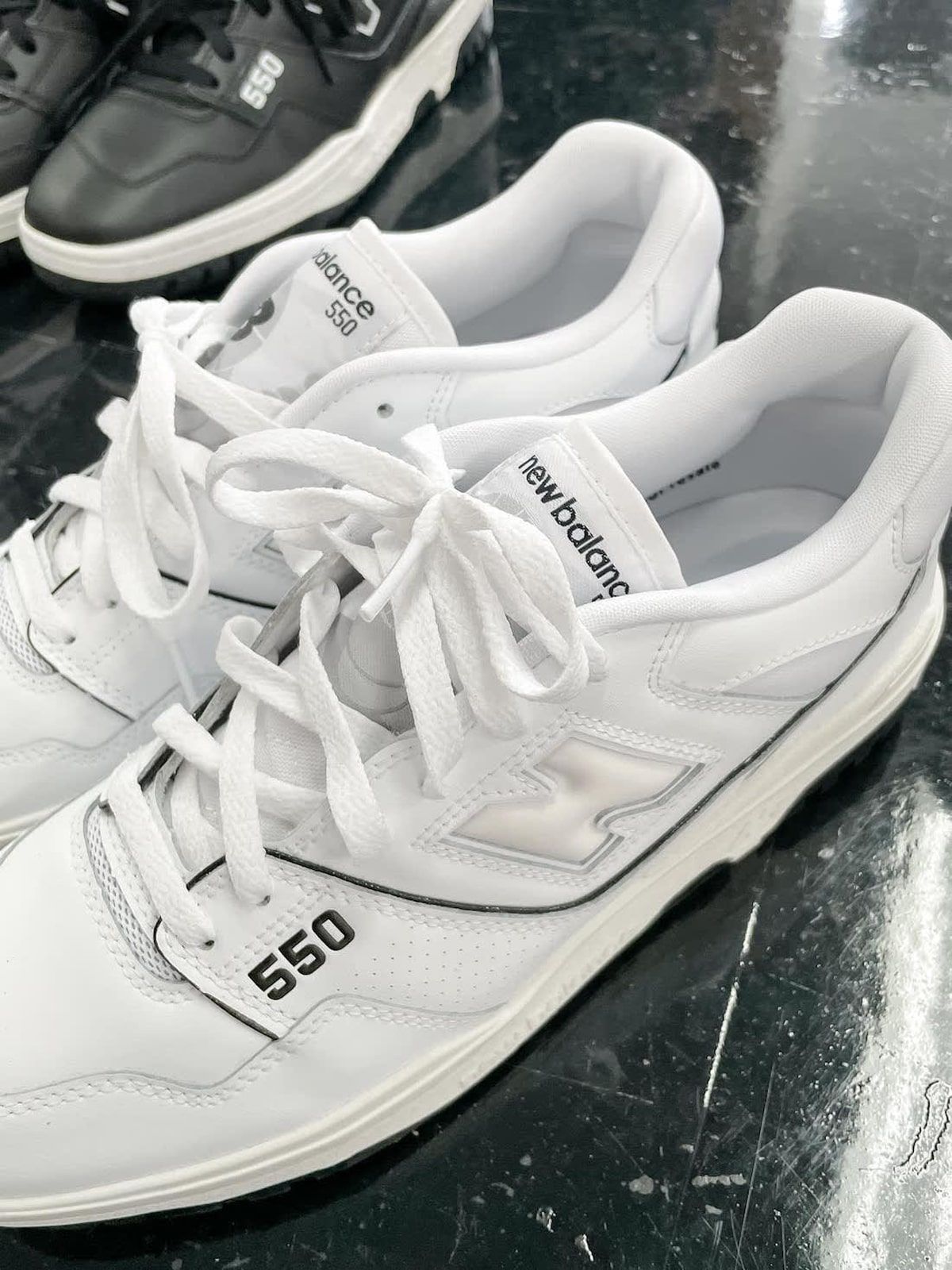 First Looks at the COMME des GARCONS x New Balance 550 Collection House of Heat