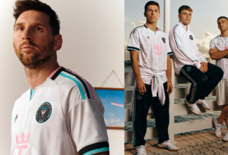 Lionel Messi, Facundo Mura, Mateo Silvetti & German Berterame wearing items from Inter Miami's 2026 Third kit collection by adidas.