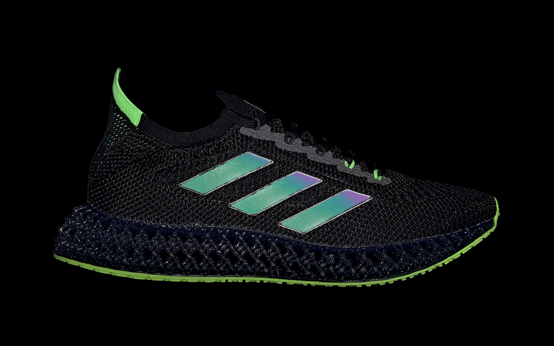 black and neon green adidas