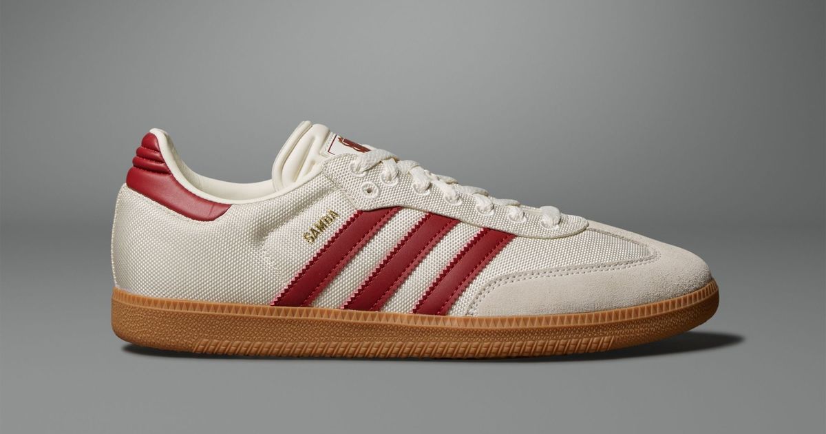 Adidas Samba FC Bayern Munich Soccer Fanwear Shoes Off White/Maroon/Gold Sz 12 adidas Samba Bayern Munich Indoor Soccer Shoes – Culto Futbol main image 3