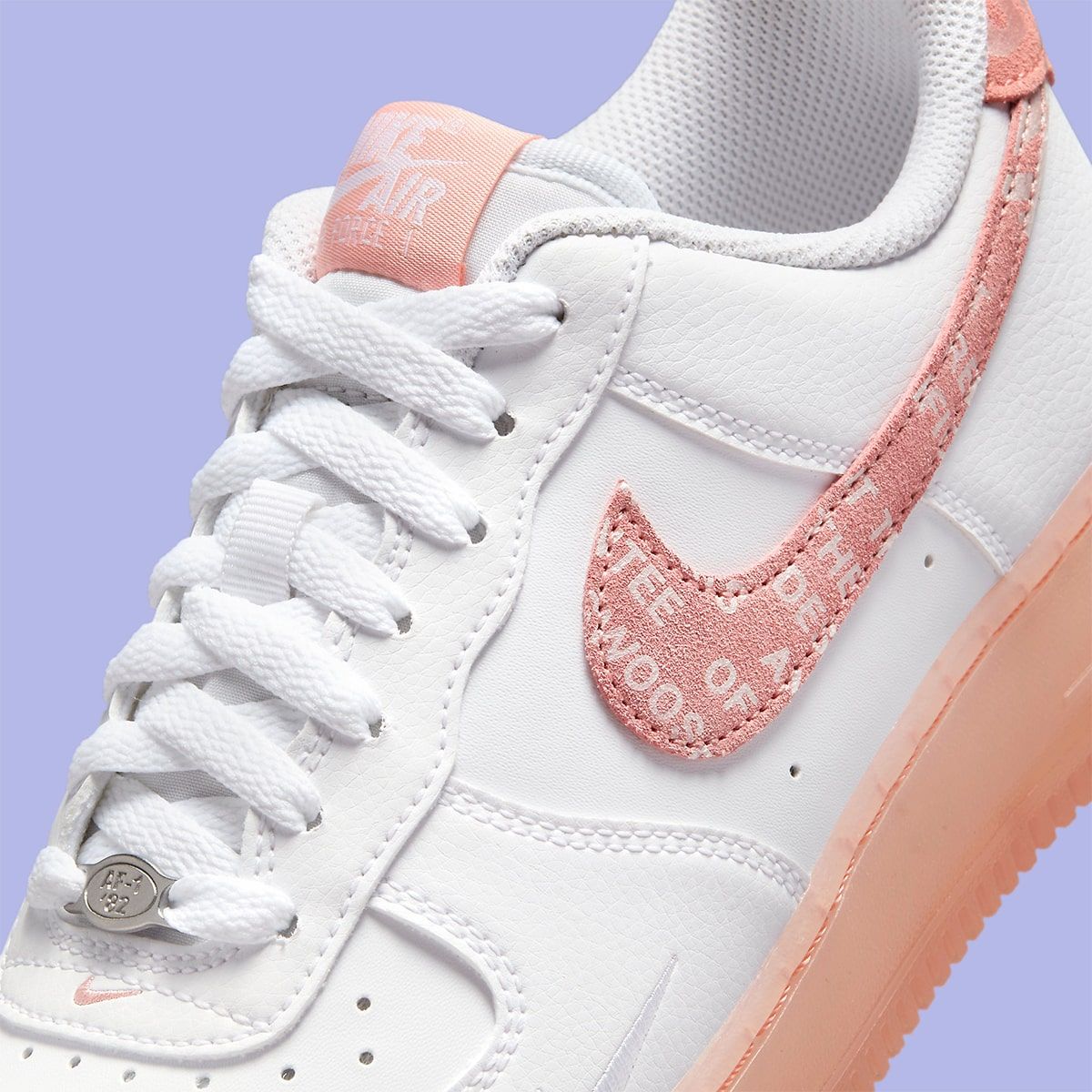 Nike air force 1 best sale overbranded white