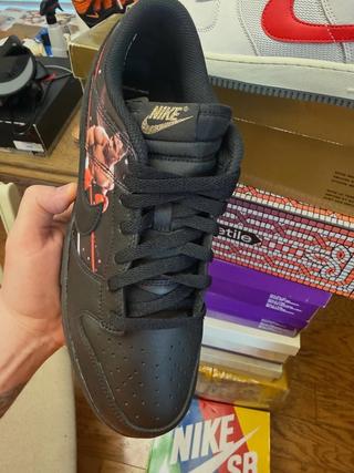 Supreme® x Martine Rose® x Mike Tyson x Nike Dunk Low (SKU: JA1868-001). Photo via @kcscowboys1977 on Instagram.