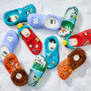 South Park's multi-pair Crocs Classic Clog collection inspired by Eric Cartman, Towelie, and other characters.