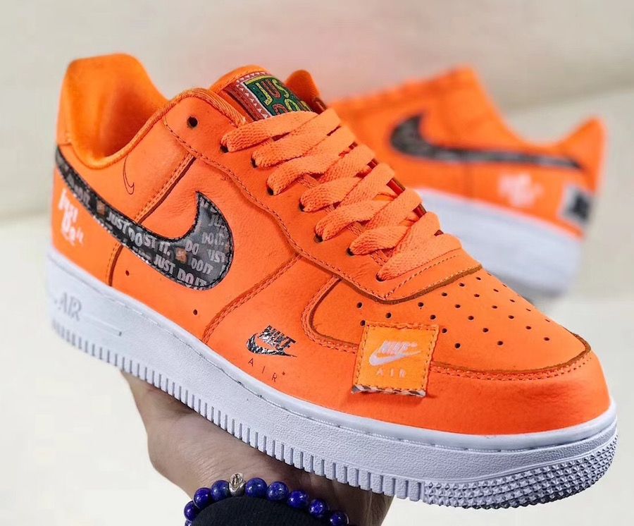 Nike air force 1 just do 2025 it white and orange