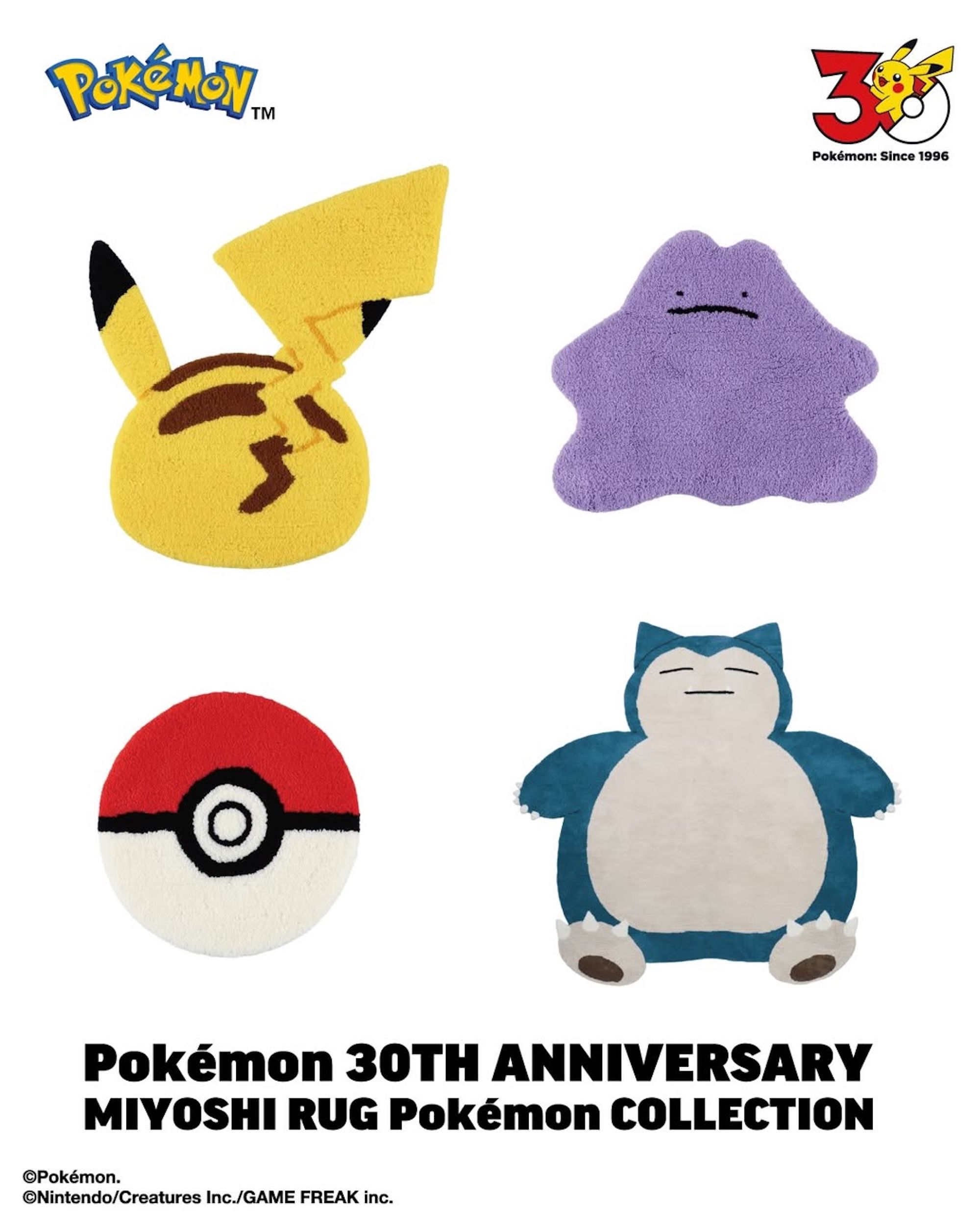 MIYOSHI RUG Turns Pokémon Into Home Decor for 30th Anniversary